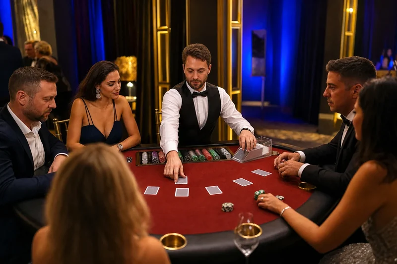 Rozdanie kart w pokerze Texas Hold'em