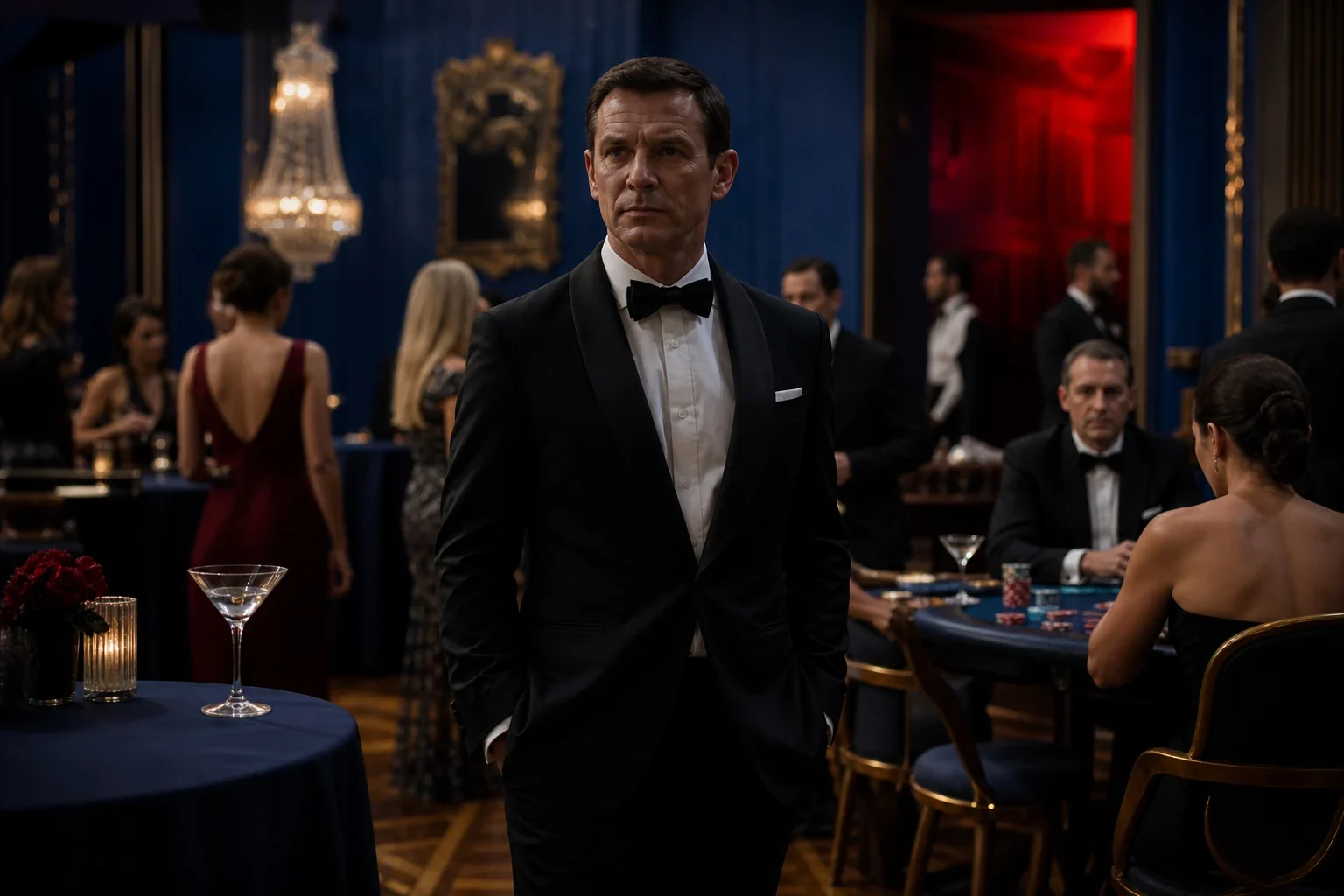 James Bond – eleganckie wydarzenie kasynowe w stylu agenta 007 ze smokingami i martini