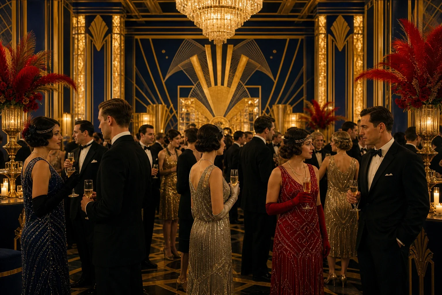 Wielki Gatsby – eleganckie wydarzenie kasynowe w stylu art deco z jazzem i atmosferą lat 20.