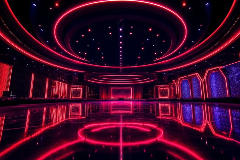 Las Vegas – neonowa sala wydarzenia